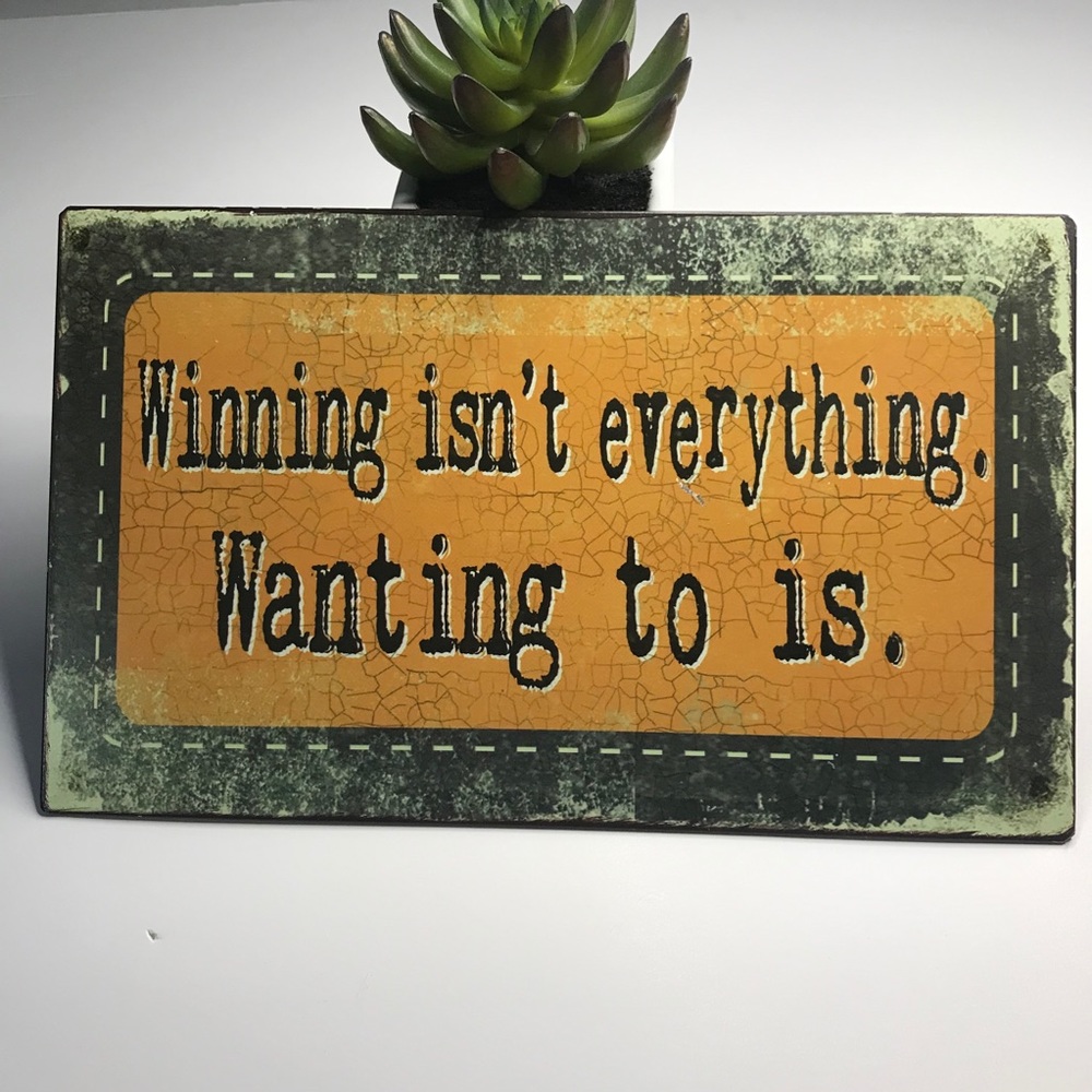 Motivational Sports Wall Hanging
